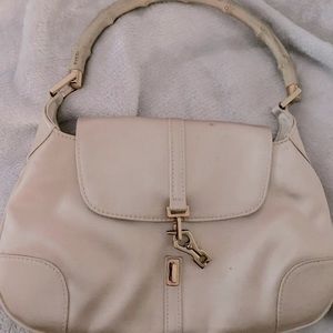 Authentic Gucci mini Satin bamboo purse